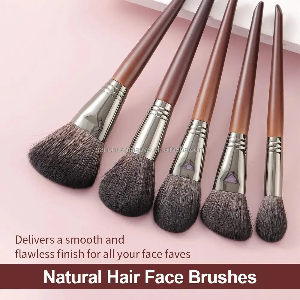 مجموعة فرش المكياج الطبيعية - Makeup Brushes Set