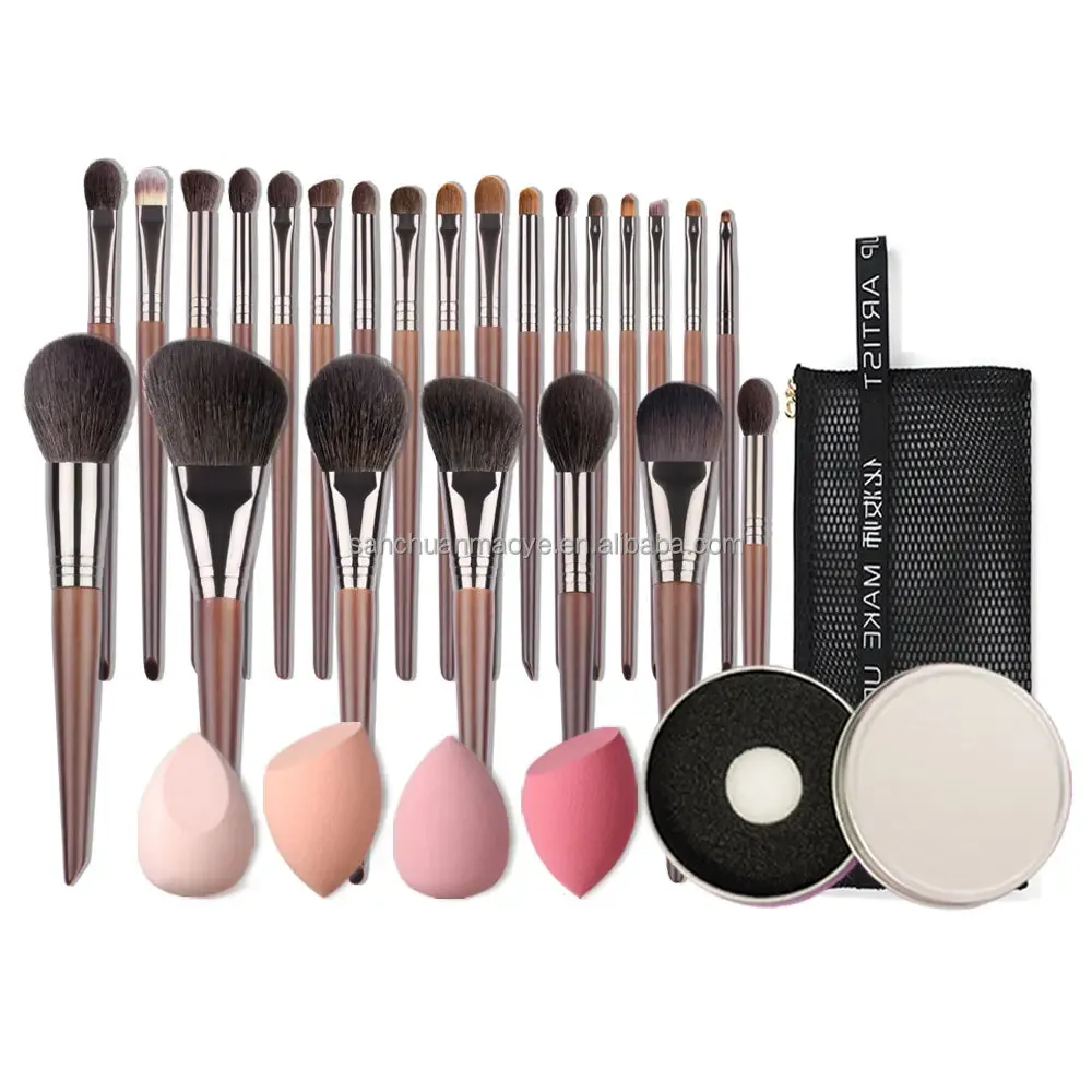 مجموعة فرش المكياج الطبيعية - Makeup Brushes Set