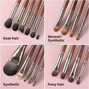 مجموعة فرش المكياج الطبيعية - Makeup Brushes Set