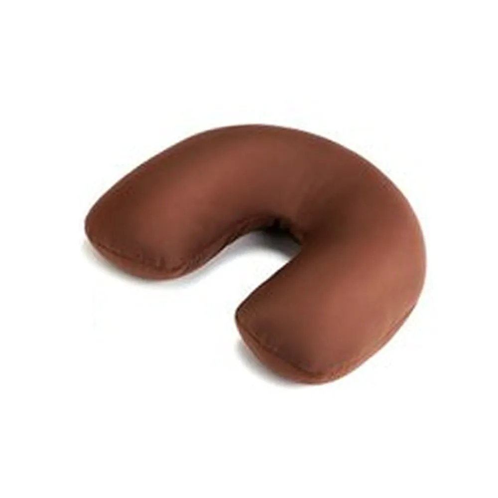 1 Kikkerland Travel U Neck Pillow Zip and Flip Bear Brown Brown Compact Portable