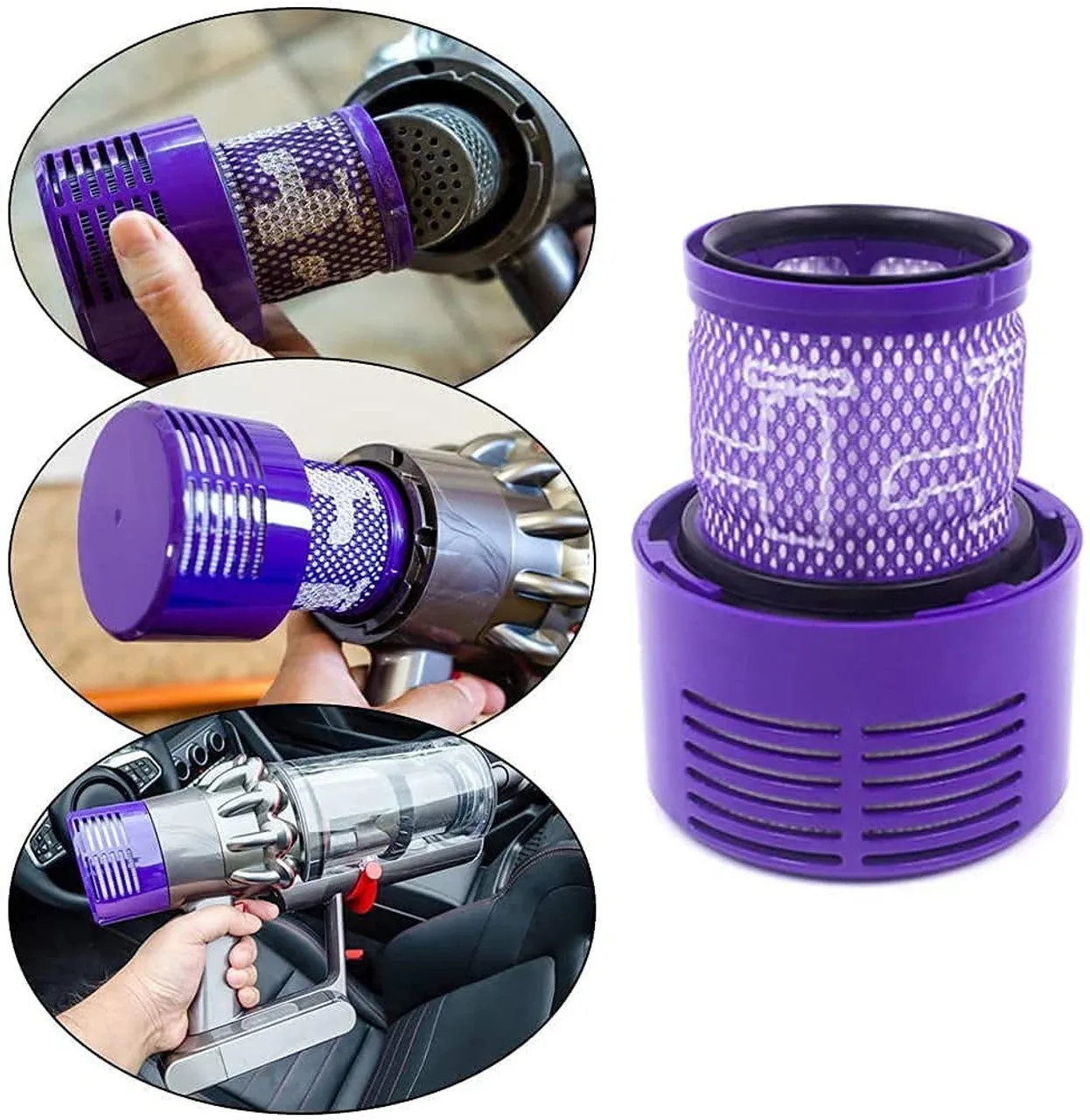 4 x HEPA Filters for Cyclone V10 Vacuum Cleaners