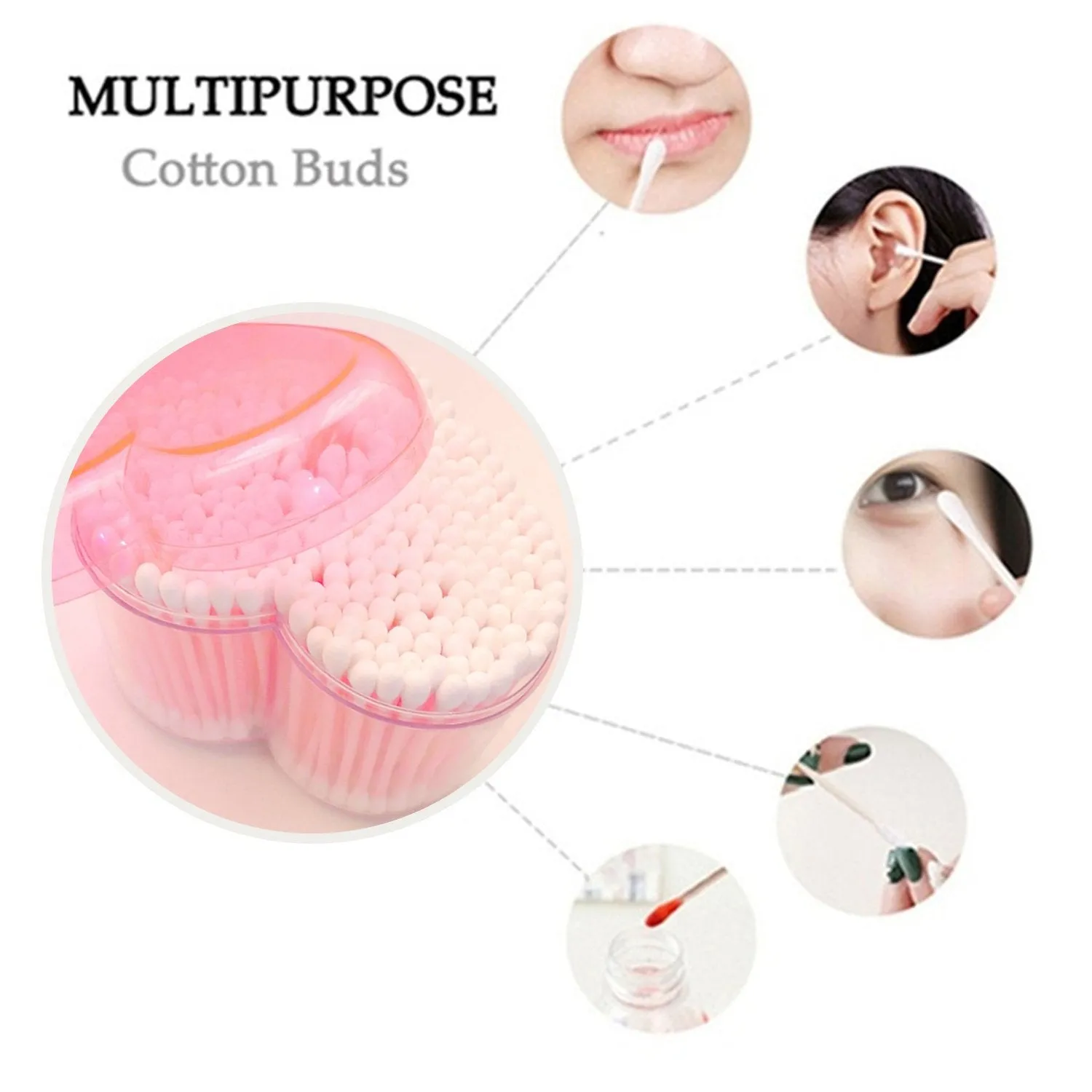 6Pcs Personal Care Combo In Zip Printed Pouch Bag