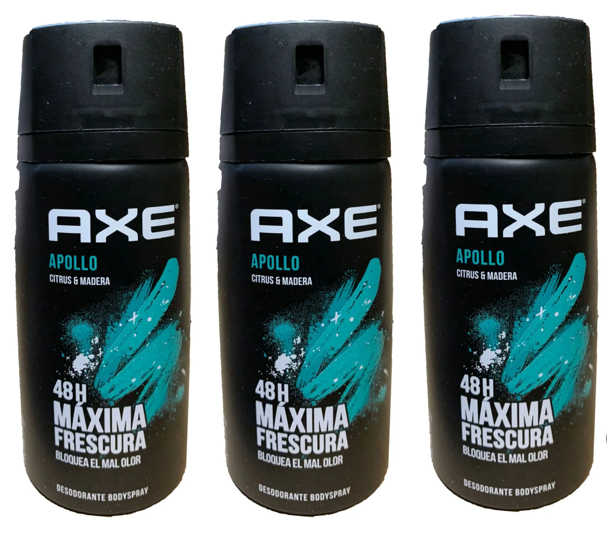 Axe Apollo Men's Deodorant 48h Protection Body Spray 150ml / 5.07Oz (3 Pack)