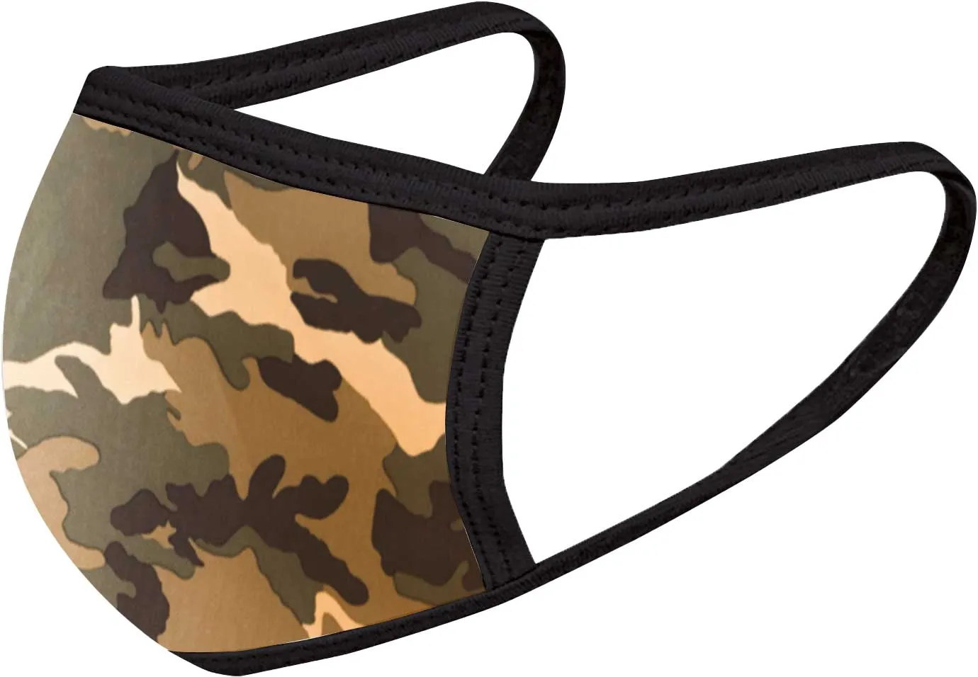 Camo Print Face Mask Five Pack - With pocket for filter