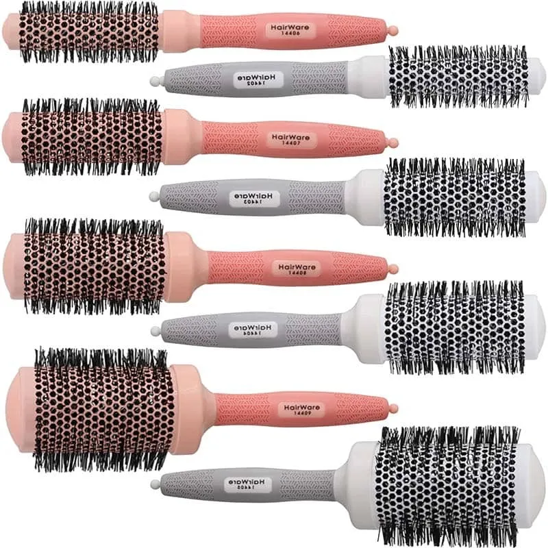 HAIRWARE CERAMIC BARREL BRUSH 4 BRUSH SET