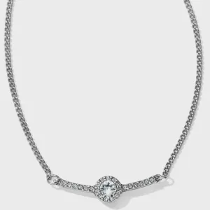 Illumina Bar Necklace Silver