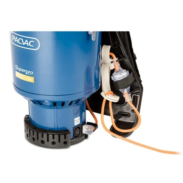Pacvac Superpro 700 Backpack Vacuum Cleaner, Commercial Vacuum Cleaner, with Cord
