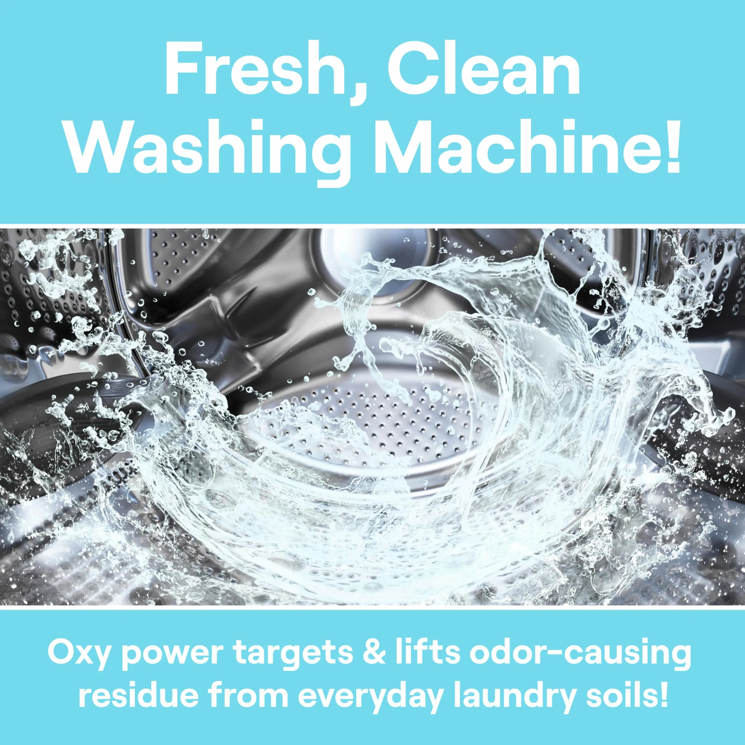 Seventh Generation Washing Machine Cleaner 6 Count Free & Clear Targets odor-causing residue Powered by oxy power 4.2 oz