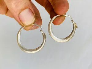Vintage Kuchi Silver Earrings. Sterling Silver. Afghanistan