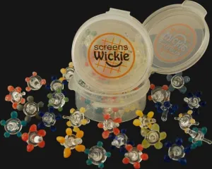 WickiePipes - Daisy Glass Pipe Screens - 10 Pack