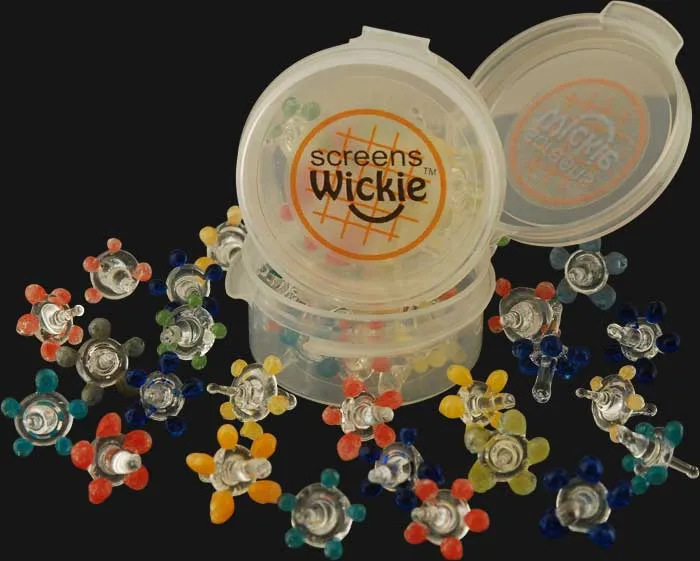 WickiePipes - Daisy Glass Pipe Screens - 10 Pack